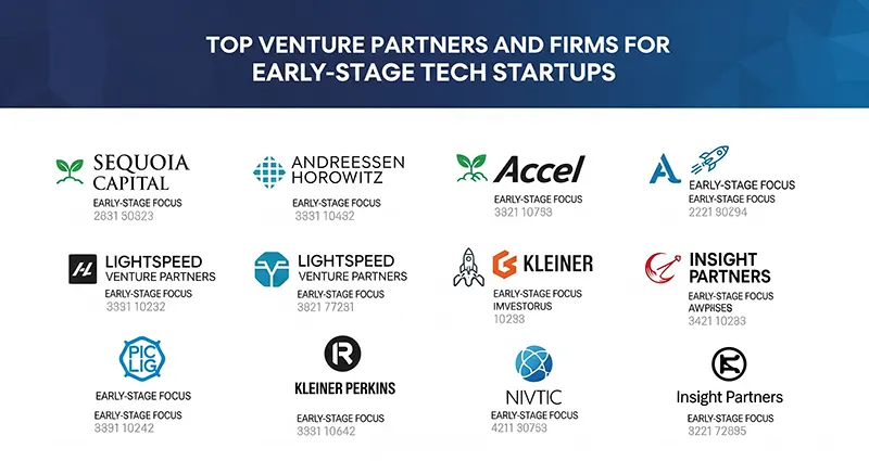 Top Venture Partners and Firms for Early-Stage Tech Startups